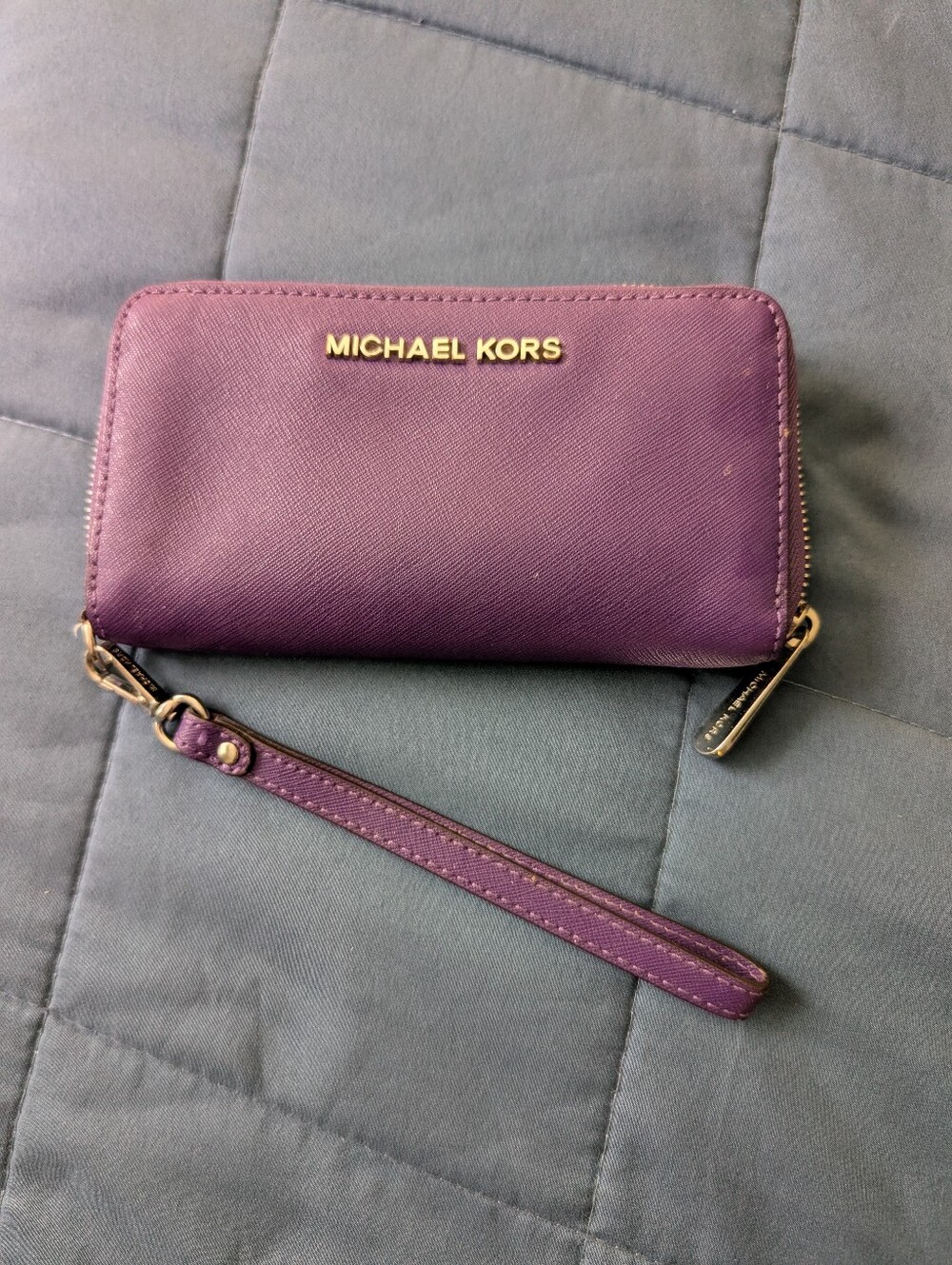 Michael Kors Purple Zip Wristlet